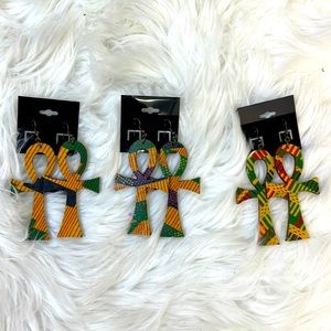 African print earrings